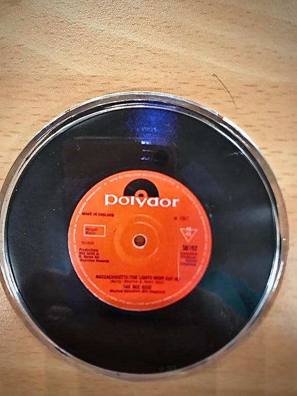 Coaster - facsimile of Robin Gibb Massachusetts disc