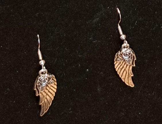 Silver Winged Earings