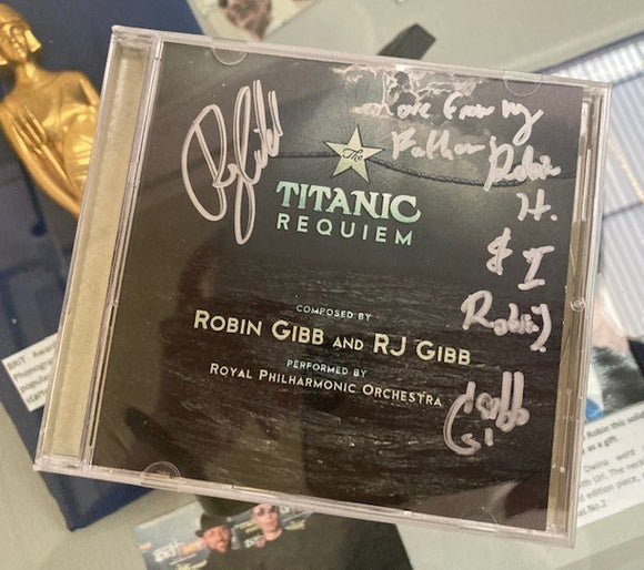Robin Gibb Titanic Requiem CD (Signed by RJ) & Photo Gift Set
